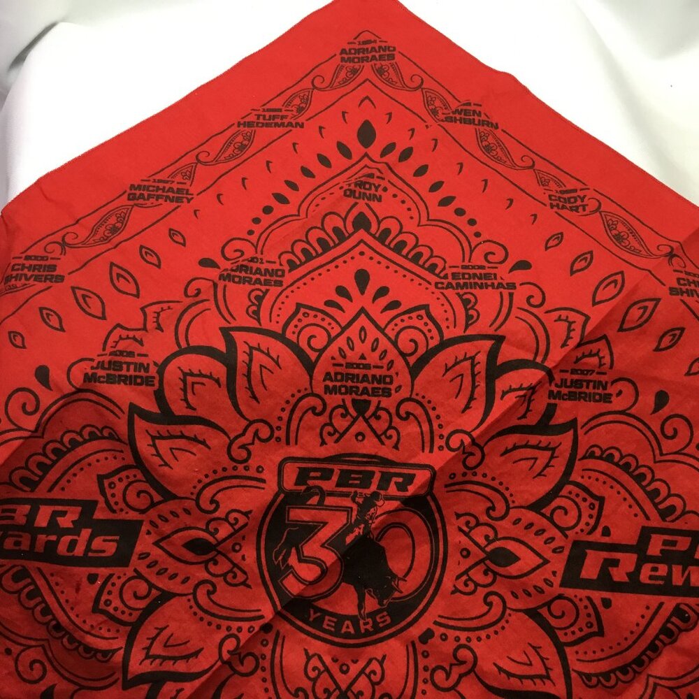 PBR Professional Bull Riding 30 Years Handkerchief